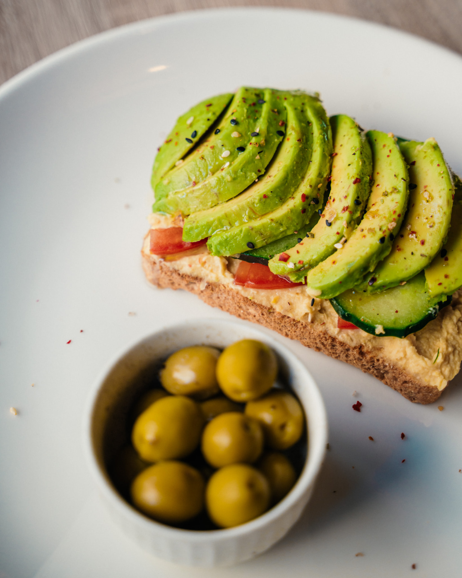 Tostada de Aguacate